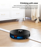 Liectroux / LILIN X6 Robot Vacuum Cleaner,Laser System,Wet Dry Mopping,6500Pa, Multi-Floor Map,Zone Cleaning,APP Restricted Area