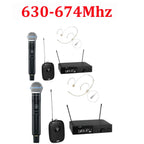 SLXD Microfone 500/600/800MHZ Wireless Microphone System 4pin Headset KSM8/Beta58 Professional Audio Equipment For Stage Karaoke