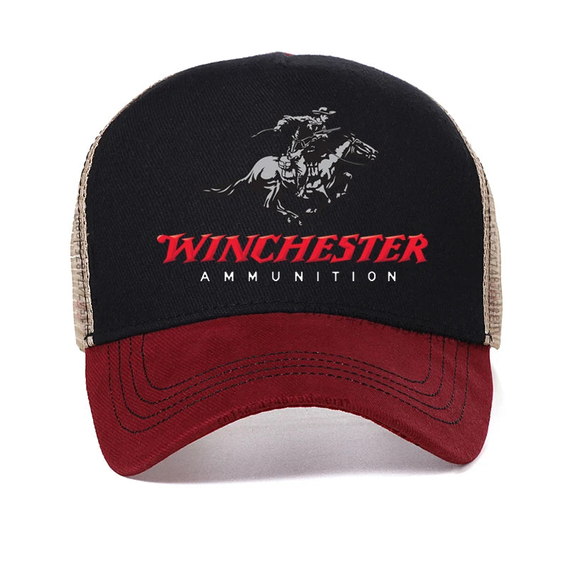 Tactical Winchester Shooting Sports Baseball Cap Fishing Caps Men Outdoor Hunting Jungle Hat Hiking Mesh breathable hats