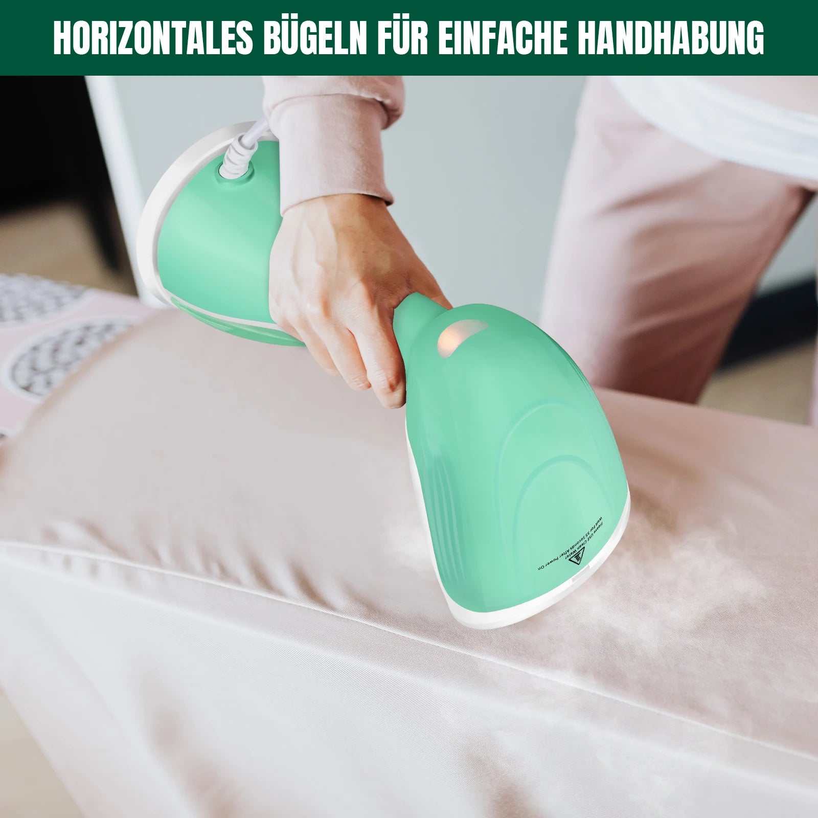 BRIEFNESS 2000W Handheld Steamer for Clothes, 30s Heat-up, Portable Garment Wrinkle Remover, Travel/Home Use, Fast Steam Iron