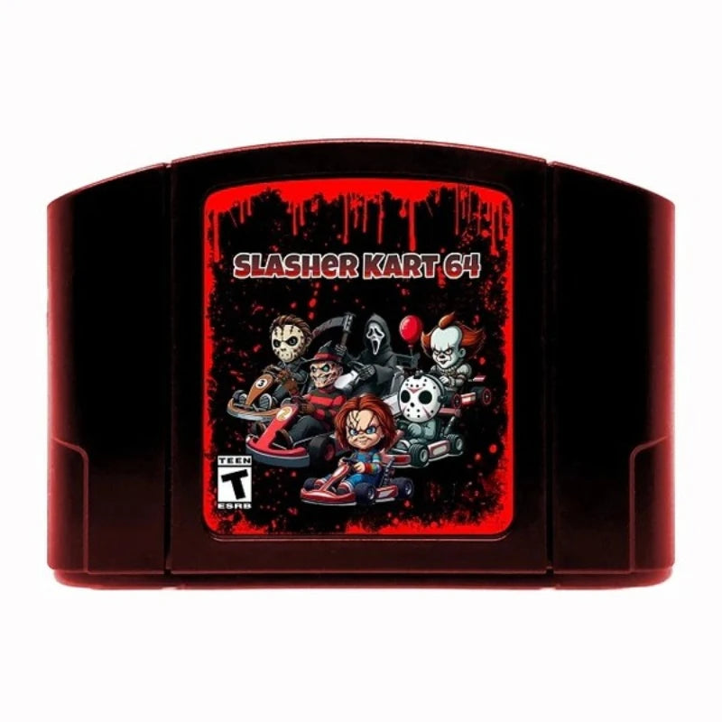 N64 Game Cassette, US Version, Slasher Kart 64， 64-bit English Game Cassette, Collection Hobbies, Toy Gifts