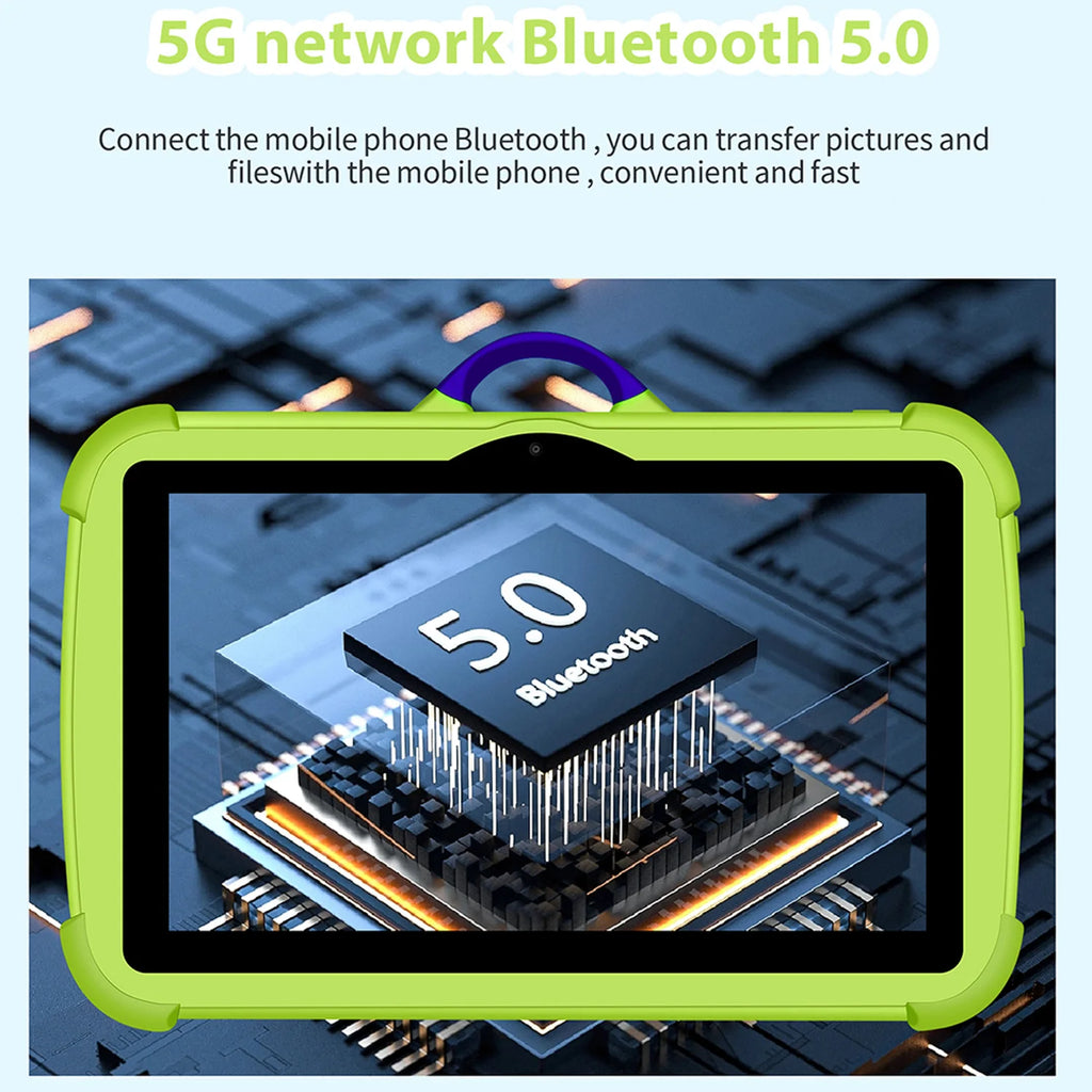 New 5G WIFI 7 Inch Android Kids Tablets Quad Core 4GB RAM 64GB ROM Dual BOW Cameras Cheap And Simple Children's Gifts Tablet PC