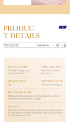 10PCS Collagen Anti Wrinkle Facial Mask Anti Aging Fade Fine Lines Firm Skin Moisturizing Brightening SkinCare Korean Cosmetics