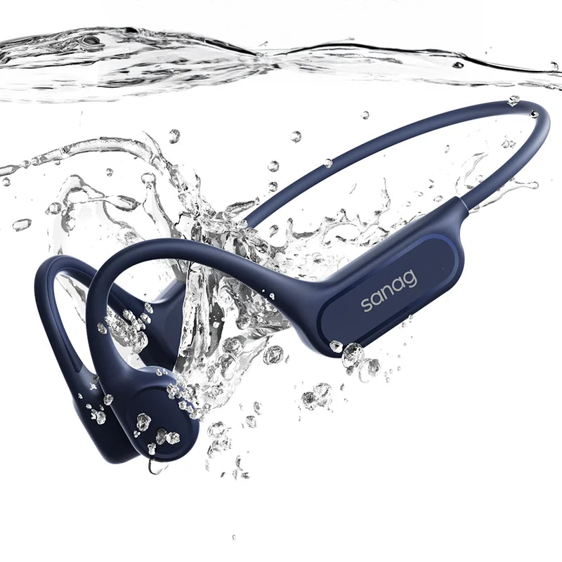 Sanag B33S Bone Conduction Bluetooth Earphones Open Ear IPX8 Swimming Headphones Choice 32GB Memory Wireless Headset MP3 Earbuds