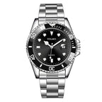 Fashion Watch Casual Clock Montre Homme Business Men Quartz Watch Calendar Green Water Wok Ghost Sport Men Wristwatch