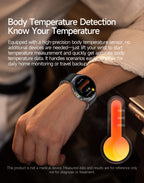 2026 New Micro Physical Examination Health SmartWatch Men ECG Uric Acid Lipids Blood Pressure BT Call Smartwatch For Android IOS
