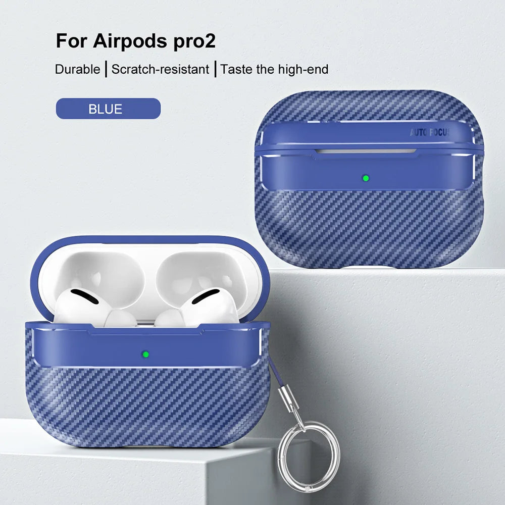 Carbon Fiber Case For AirPods Pro 2023 Wireless Earphone Case For AirPods Pro 2 3 1 Protective Cover For Air Pods Pro 2nd 3rd