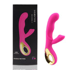 Suitable for women 2-in-1 vibrator 10 frequency dildo for women vaginal clitoris sucking vibrating masturbator adult products