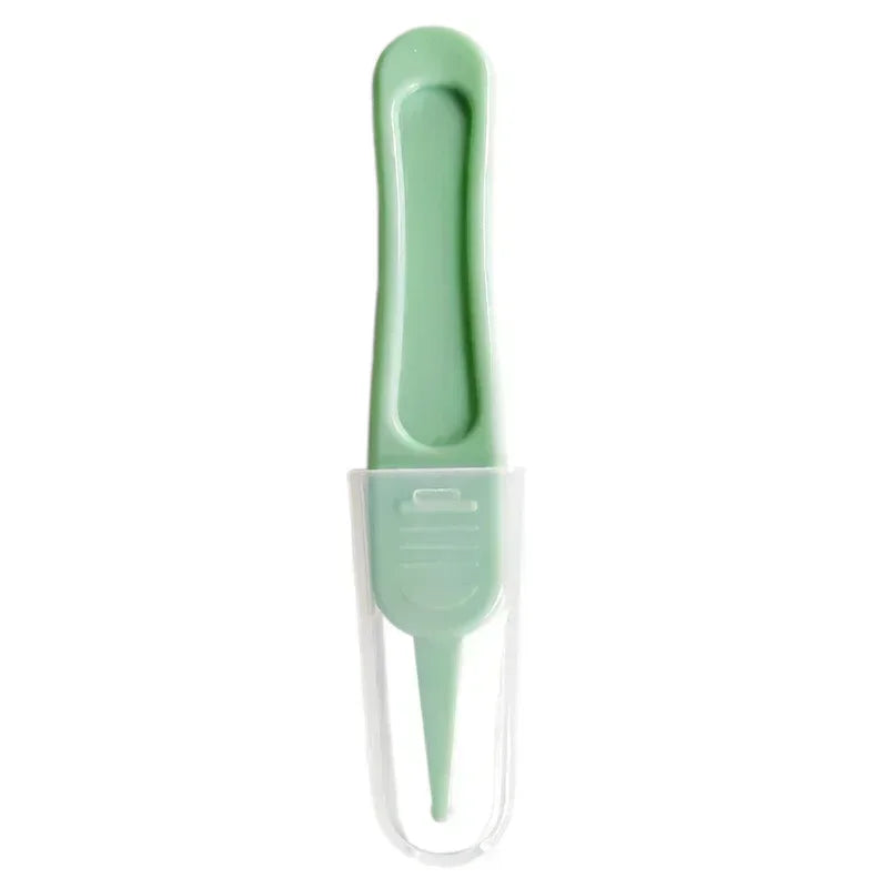 Tweezers Cleaning Forceps Baby Plastic Tweezers Nose Cleaner Tool Toddler Nasal Cavity Care Supplies Baby Essentials Kids Safety