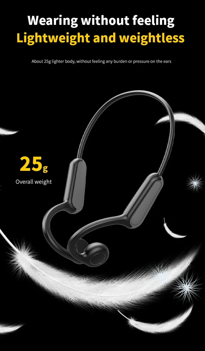 Lenovo New Real Bone Conduction Sport Headphone Wireless Earphone Bluetooth-compatible Headset Hands-free With Mic For Running