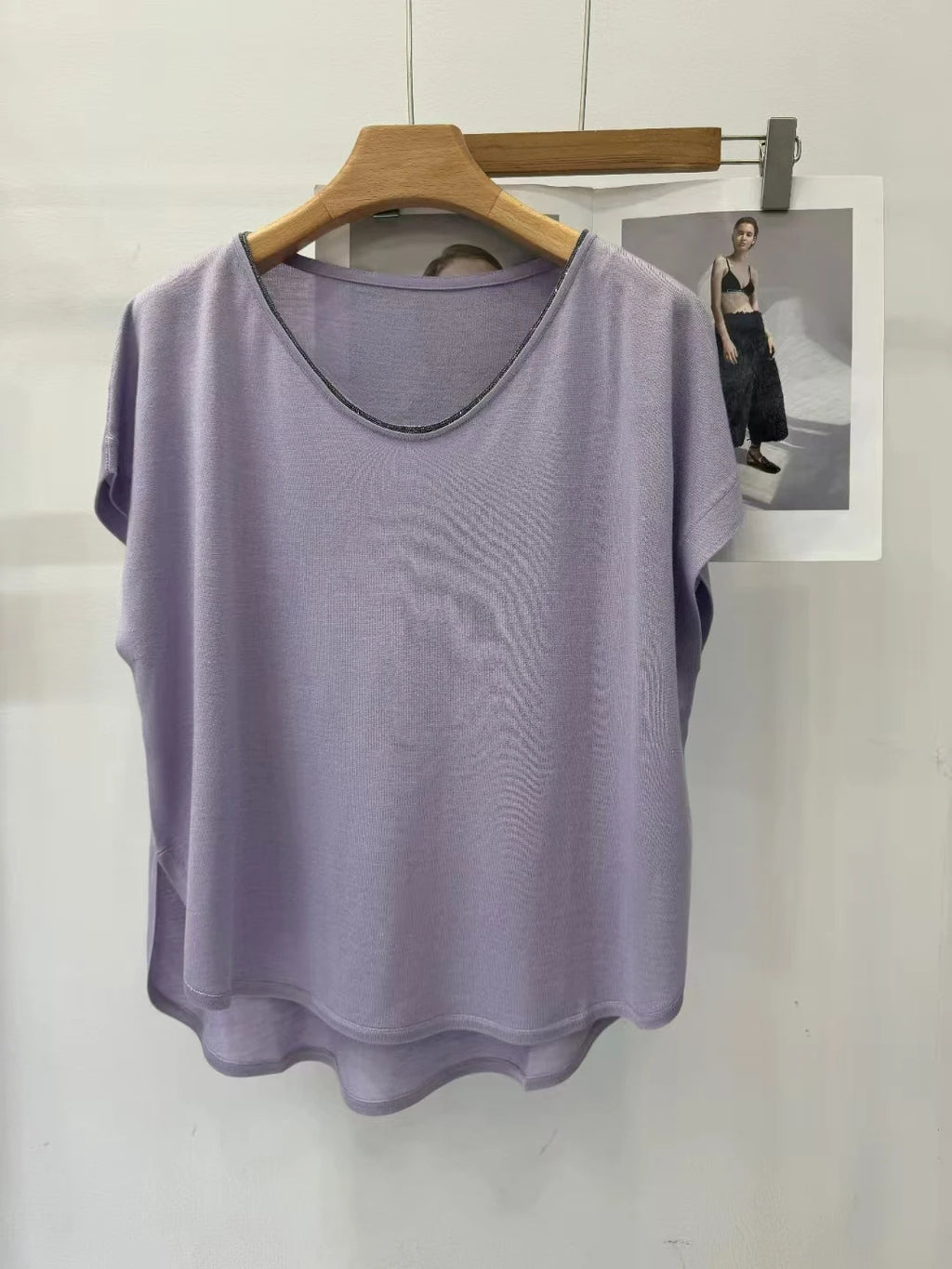 BC1095 Luxury Women's Clothing Silk Woolen Ladies Clothes loose Merino Wool Vest Sweaters For Woman