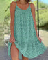 2026 Summer New Cross border Amazon European and American Leisure Style Printed Sleeveless Large Swing Strap Dress