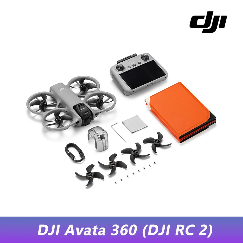 DJI Avata 360 Drone 1-Inch Sensor 8K HDR Panoramic Drone 4K Single Lens Mode 20km Range 4G Enhanced Transmission FPV Quadcopter Avata 360