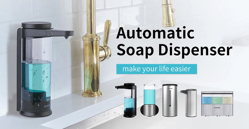AIKE Automatic Hand Dryer for Bathroom Jet Hand Dryer with HEPA Filtered Vertical Slim Compact High Speed Wall Dryers 1400-1750W