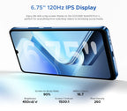 Global Version DOOGEE Note59 Pro+ 5G Smart phone Android 15 6250mAh Battery 6.75'' 120Hz Screen 12GB 512GB AI Camera Cell Phone