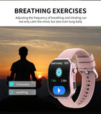LIGE New 2.2-inch 3D Curved Screen Smart Watch With LED Light Thermometer Health Monitor Smartwatch BT Call Sports Fitness Watch