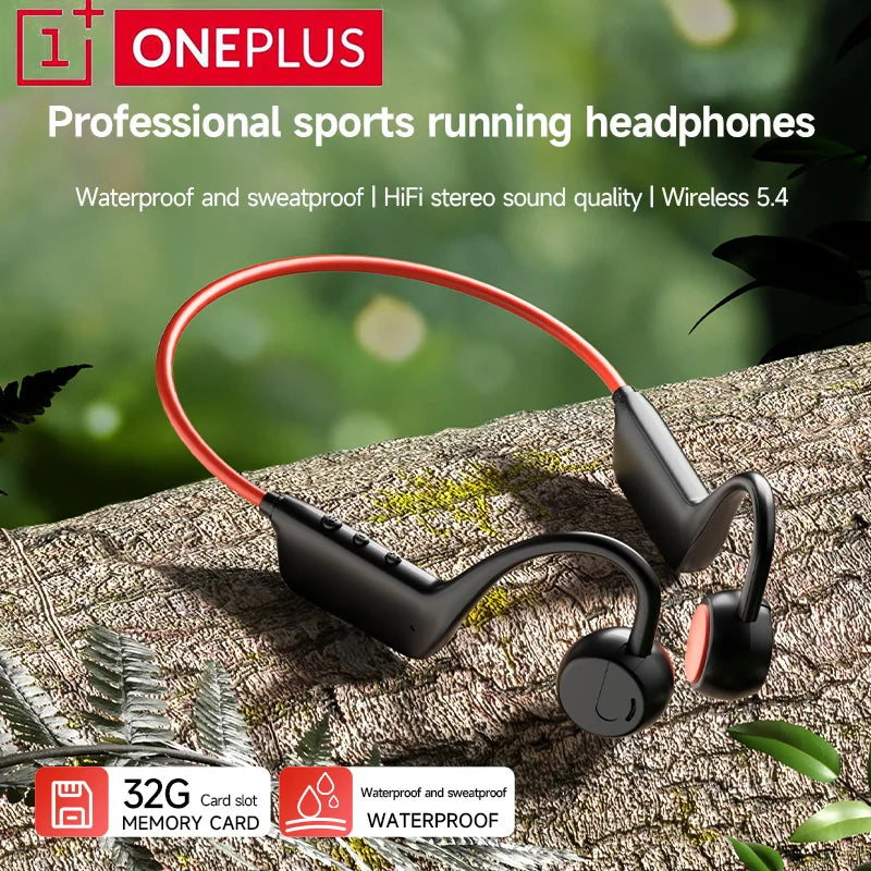 OnePlus Bluetooth Earphones Bone Conduction Headphone Wireless Open Headset Hands-free Waterproof Sports Earphones With Mic