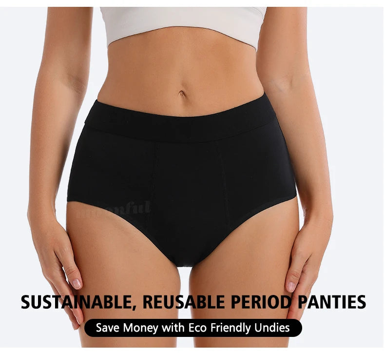 3PCS/Lot Menstrual Panties Woman Very Abundant Flow Menstruation Underwear High Waist Leak Proof Period Panties for Girls Set