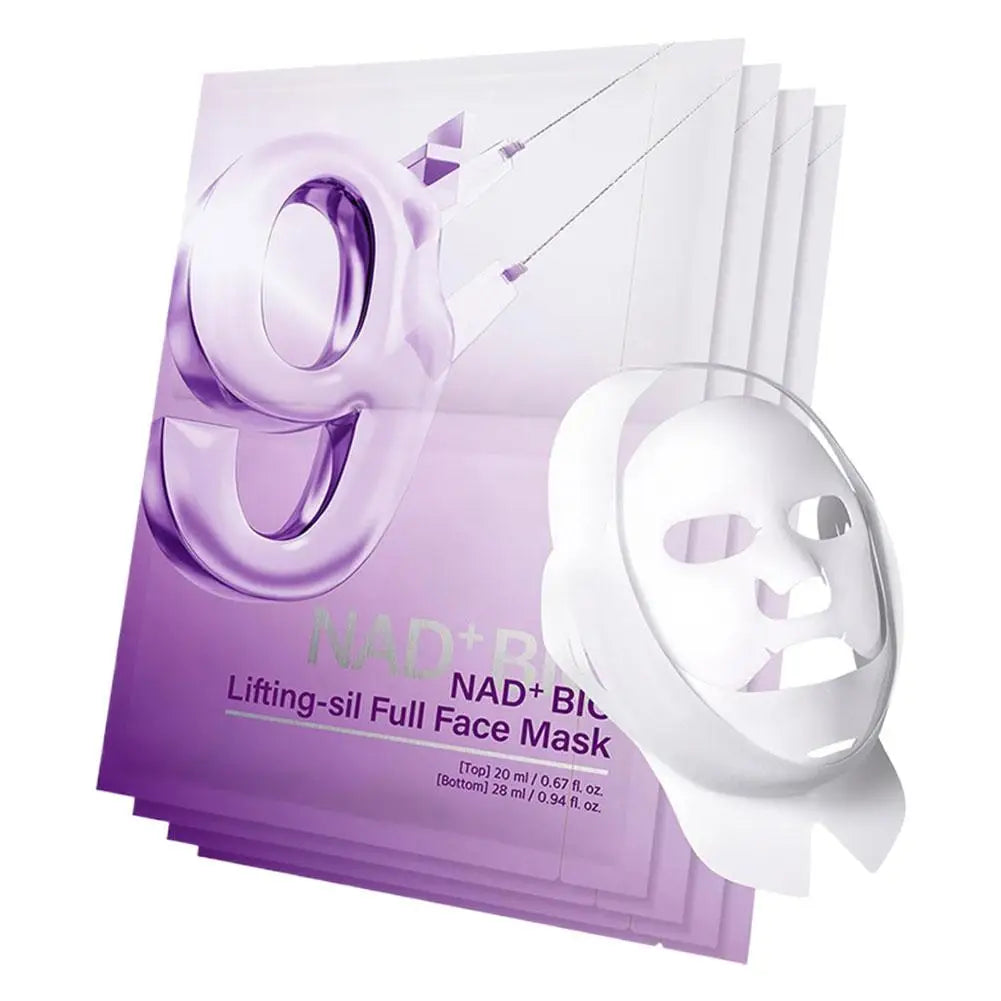 orea Numbuzin NO.9 NAD+ BIO Set - Lifting-sil Mask NMN Essence Retinol Eye Cream, Time Reversing Lift Firm Brighten Skin Care