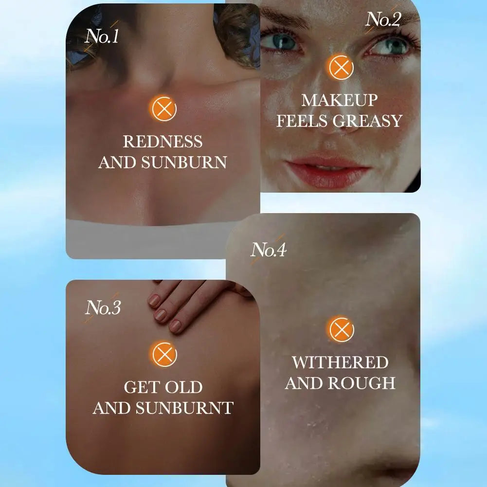 SPF90 PA+++ UVA/UVB sun protection for whole body Anti-aging Refreshing Sunscreen Aloe vitamin E UV Protection sun block