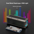 BlitzWolf BW-WA3 100W TWS bluetooth Speaker Quad Drivers Dual Diaphragm Deep Bass RGB Light IPX5 Waterproof 5000mAh Speakers