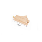 Wooden Train Track Assembly Toys For All Thomas Trains Car Bridge Piers Traffic Light Beech Wooden Railway Kid Creative Toy