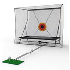 Golf Practice Net with Ball Return and Ball Blanket, Large Golf Training Net for Chipping and Swing with Target, with Carry Bag