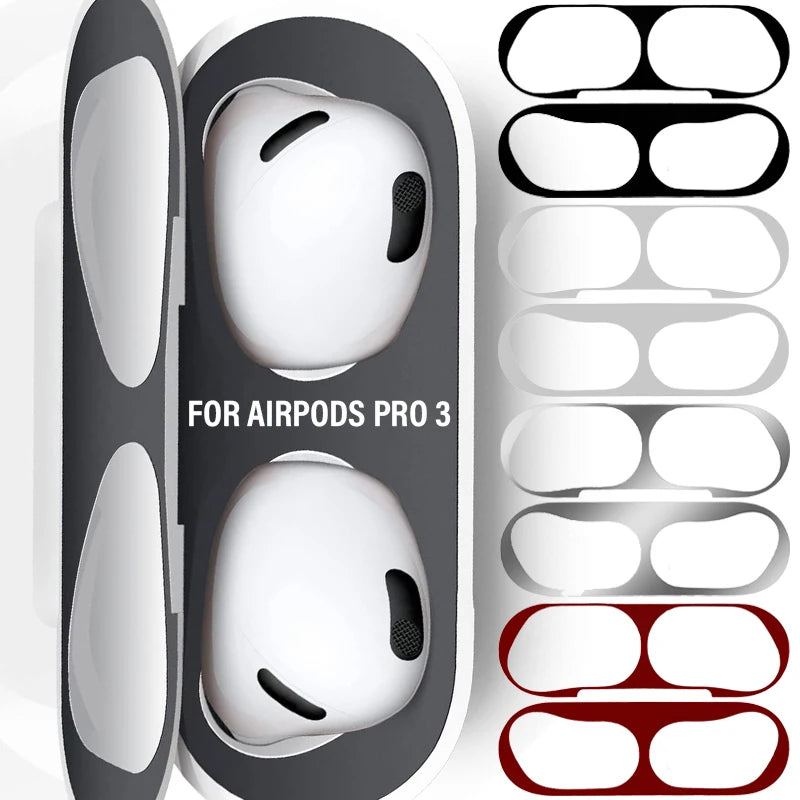 Metal Dustproof Film for Airpods Pro 3 Guard Sticker Anti-Scratch Protectors Ultra Thin for Airpod Pro3 Case Accessories