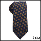 Trendy Handmade Polyester Silk Tie Men's Business Suit Accessory Floral Patterned Bow Tie for Wedding Prom Party Gift