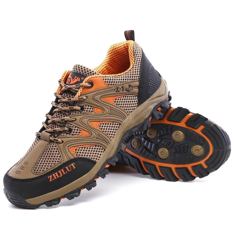 2025 Hiking Shoes Men Women Mesh Sneakers Breathable Fashion Mountain Shoes Boy Spring Autumn Summer Work Shoes Outdoor Trekking