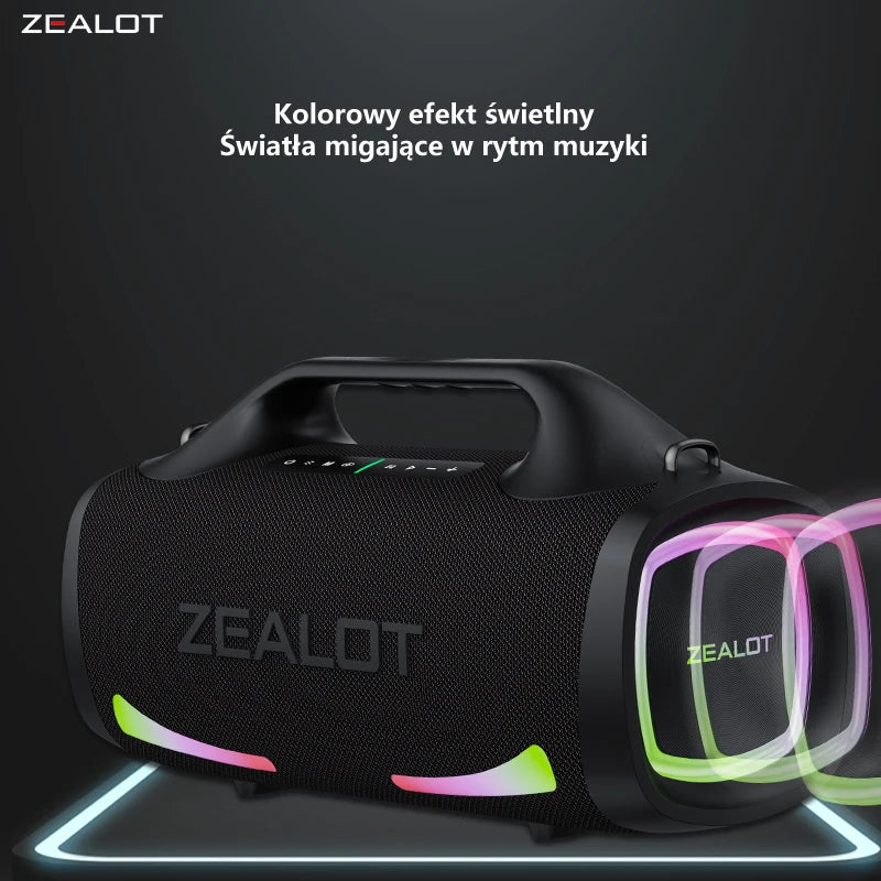 ZEALOT S79 Bluetooth Speaker 100W Portable Subwoofer HiFi Dual Pair Fast Charge 24000mAh Battery