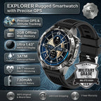 Smart Watch for Men GPS Offline Maps 2G ROM 10ATM Waterproof Heart Rate Diving Skiing Hiking Rugged Durable Smartwatch Men Women