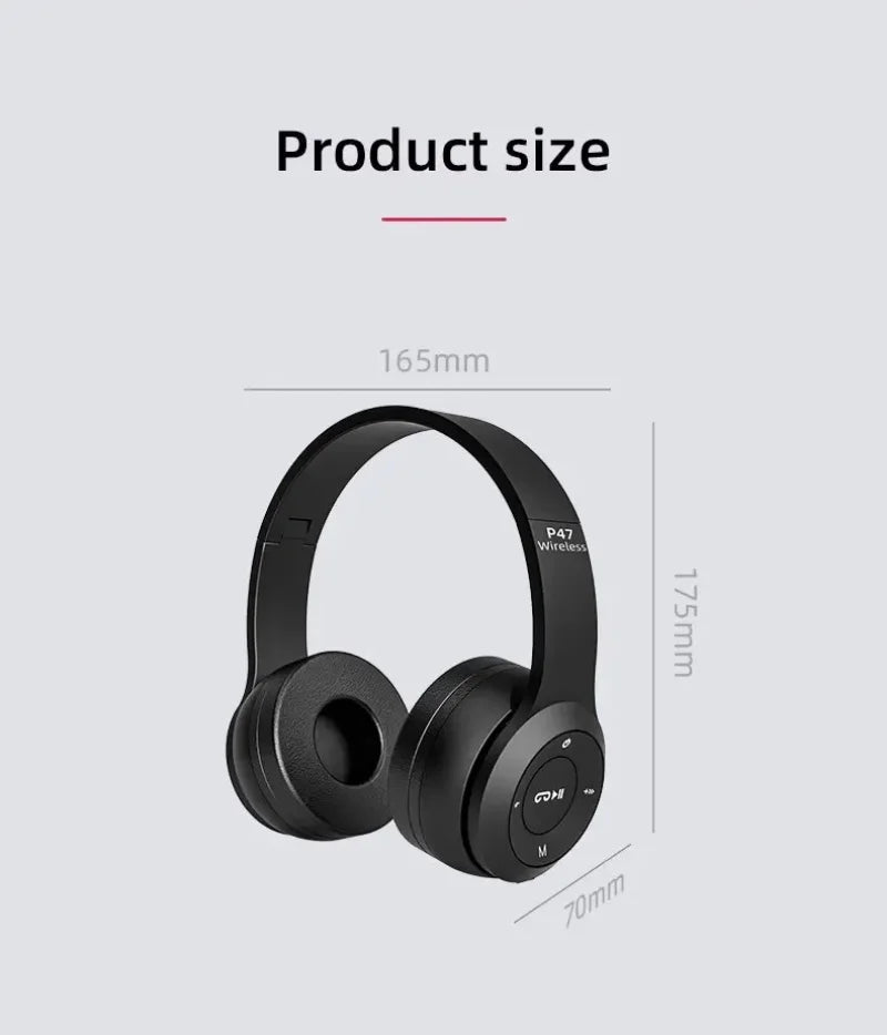Lenovo Multifunctional Portable Foldable Headmounted Wireless Bluetooth 5.0 Headset For Bluetooth connection Wired Connection