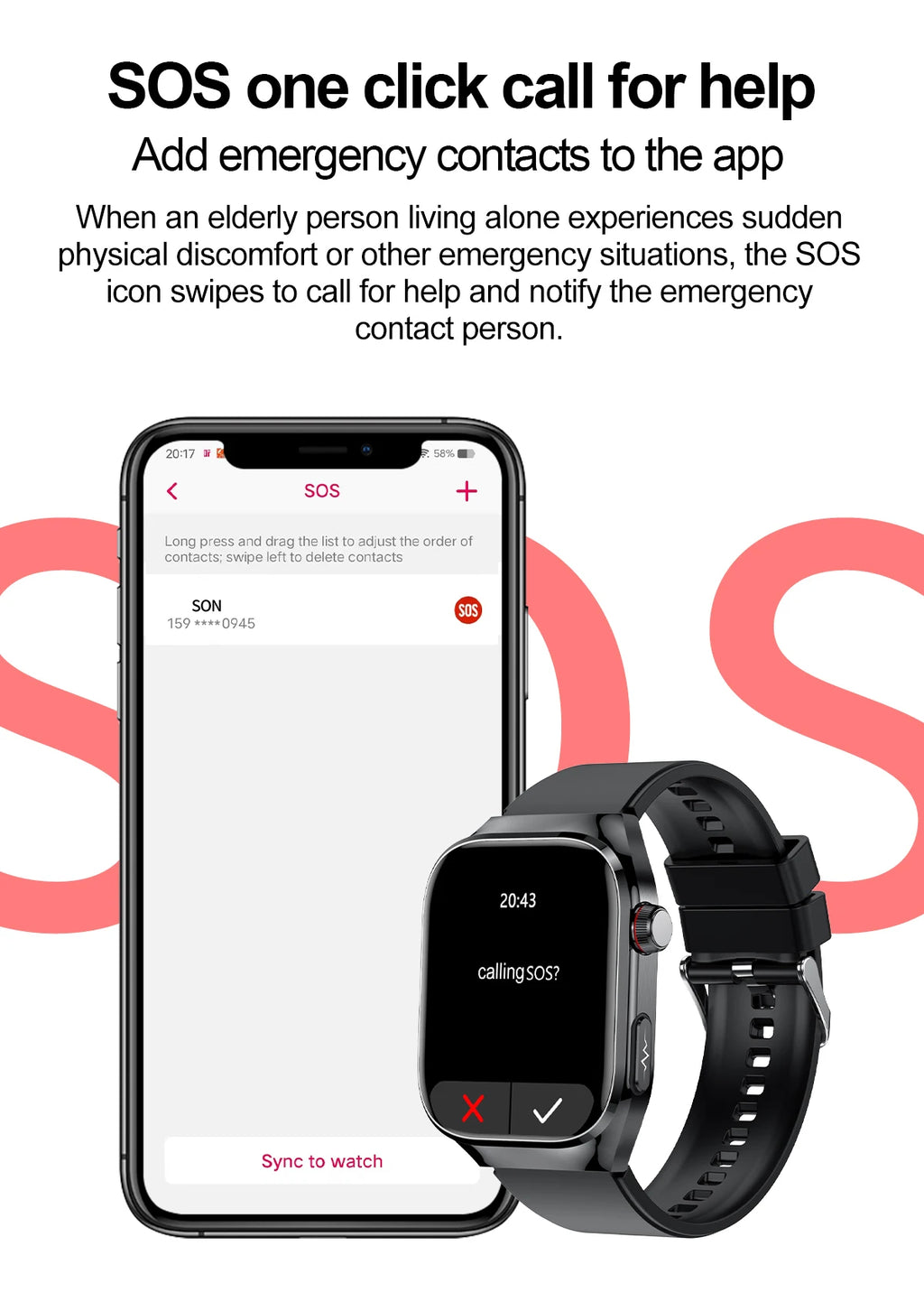 2026 New Nursing Grade Uric acid Blood lipids Smart Watch Men ECG+PPG Blood Pressure Heart Rate Bluetooth Call Health Smartwatch