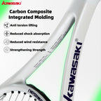Kawasaki Light Tennis Rackets Set Carbon Composite Racquet Set KD1&PD1 Beginner Professional Shooting Men and Women Training Set