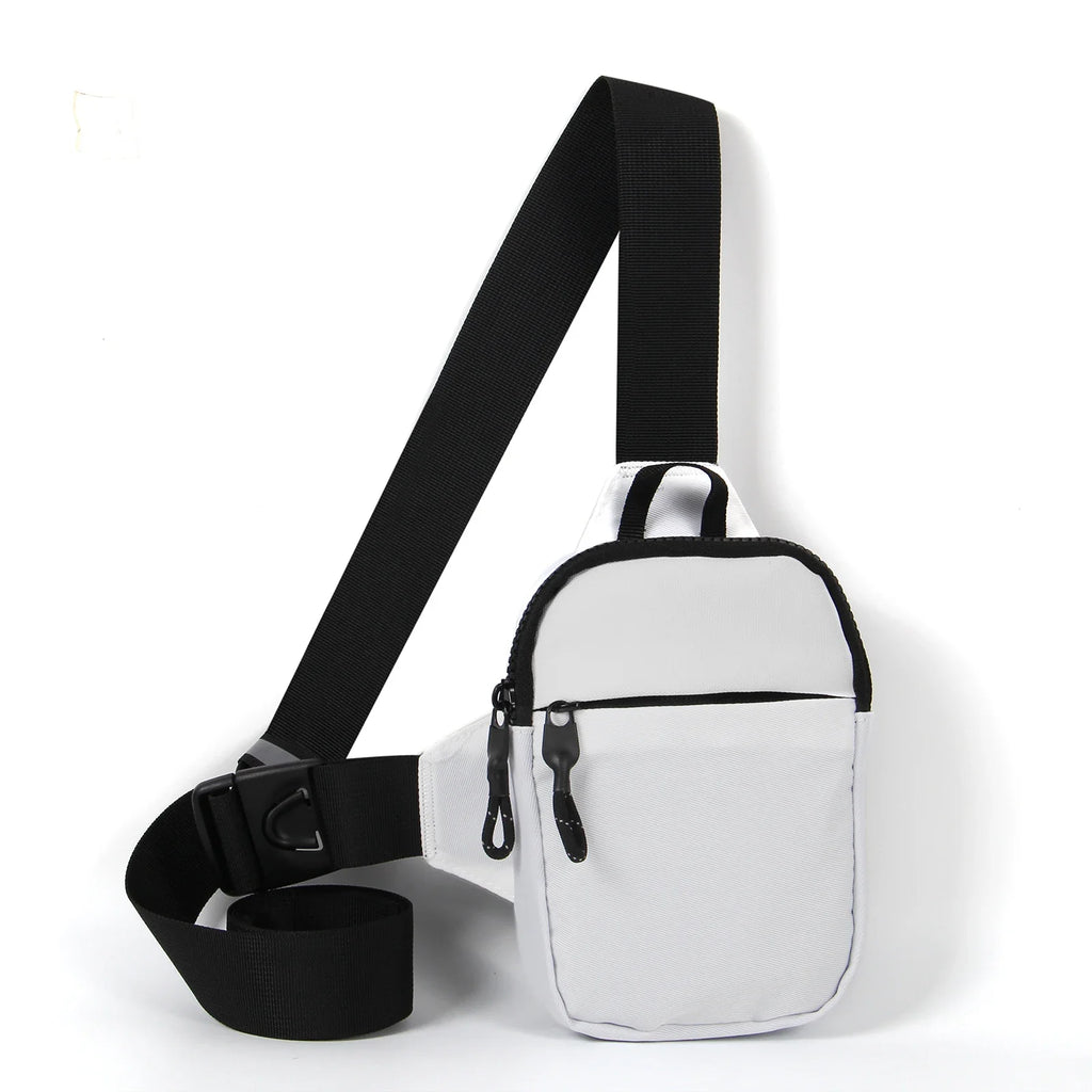 New chest bag for men and women's leisure, fitness, sports, crossbody bag, chest bag, casual men's bag, large capacity bag trend