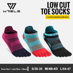 WRELS Toe Socks Running Socks for Men Women Athletic Breathable Five Finger Socks High Performance Athletic  Five Toe Socks
