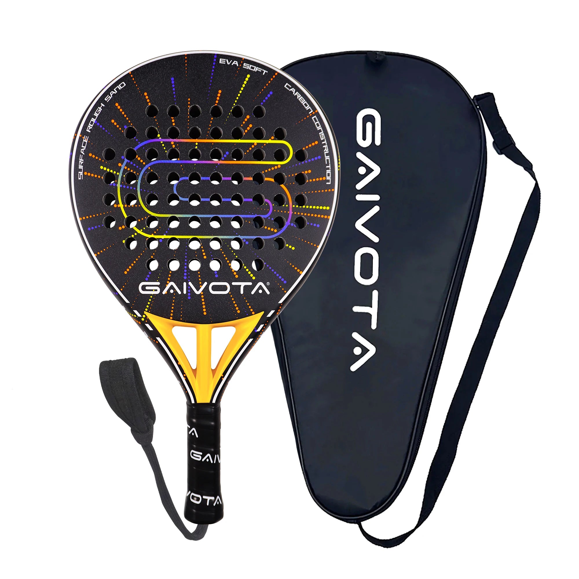 GAIVOTA 2026 new debut PX30 Padel tennis racket carbon fiber surface treatment EVA memory flexible foam core Padel racket
