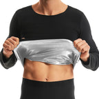 Sauna Weight Loss Sweating Long Sleeves Men Sauna Suit Bodybuilding Tops Gym Workout Corsets Fat Burning Sweat Suit Trimmer