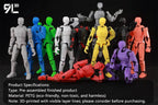 9L3D Lucky13 Gojo Sukuna Jujutsu Fushiguro Toji Gojo Satoru Action Figure Dummy13 T13 Multi-Jointed Collectible Toys Titan13