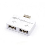 1pc 2.0 USB Splitter 1 Male to 2 Port Female USB Hub Adapter Converter for Phone  Laptop PC Computer Charging Accessories