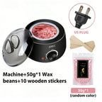 200CC Wax Heater Warmer Hair Removal Machine For Hand Foot Body SPA Epilator Paraffin Wax Pot +Wax Beans + Wood Sticks