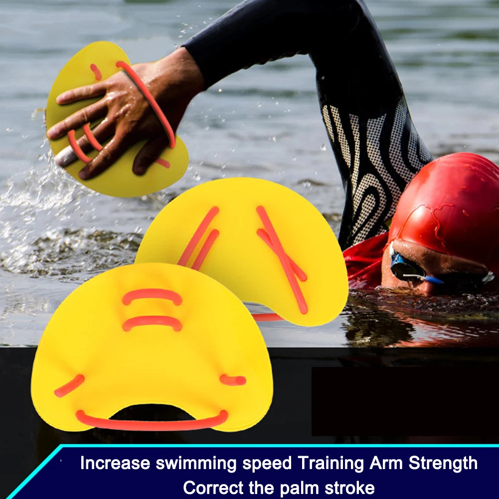 Silicone Swimming Correction Hand Fins Lightweight Water Sports Gloves Paddle Portable Adjustable Auxiliary Teaching Accessories