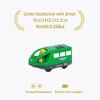 Magnetic Train Toys Electric Car Locomotive Diecast Slot Wooden Railway Accessories fit for Brand Wooden Tracks Kids Toys