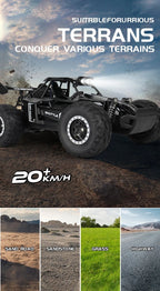 Oike RC Car 1:16 Model With LED Lights Radio Off-road Remote Control Climbing Vehicle Outdoor Cars Drift Race Toys Boys Gifts