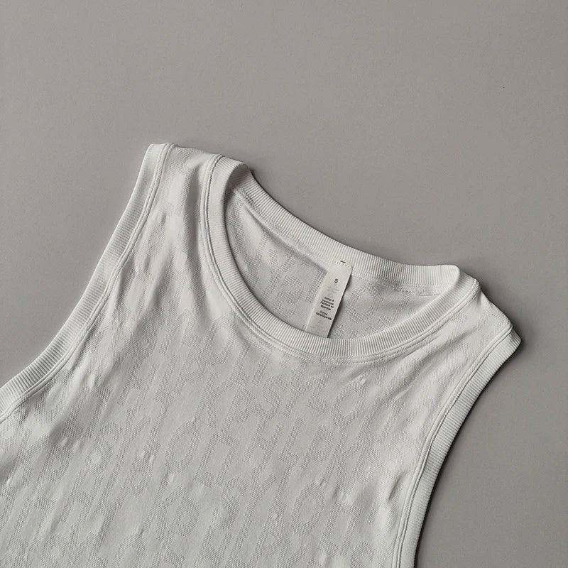 New Sleeveless Pilates Sports Blouse for Women's Summer Thin Vest Fitness Quick-drying Sleeveless Yoga Shirts Top Loose Suit