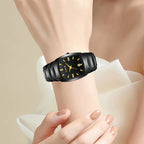 LIGE Fashion Luxury Woman Watch Simple Elegant Stainless Steel Casual Quartz Watches for Women Calendar Ladies Romantic Gift New