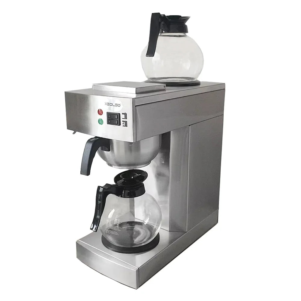 Commerical Coffee Tea Brewer Maker American Coffee Machine Hot Plate Full-Automatic With Coffee Pot Coffer Maker Main image