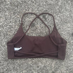 Solid Color underwear Cross Back Women Fitness Sports Bra Top Yoga Comprehensive Training Jog Chest Pad Spaghetti Strap Beauty