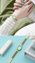 BERNY Square Women Wristwatch Luxury Fashion Quartz watches Minimalist Rectangle Mini Dial Stainless Steel Jewelry Women's Watch